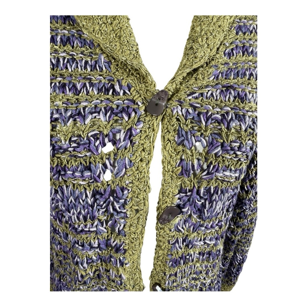 Sigrid Olsen Sage‎ and Purple Knit Sweater - Picture 2 of 8